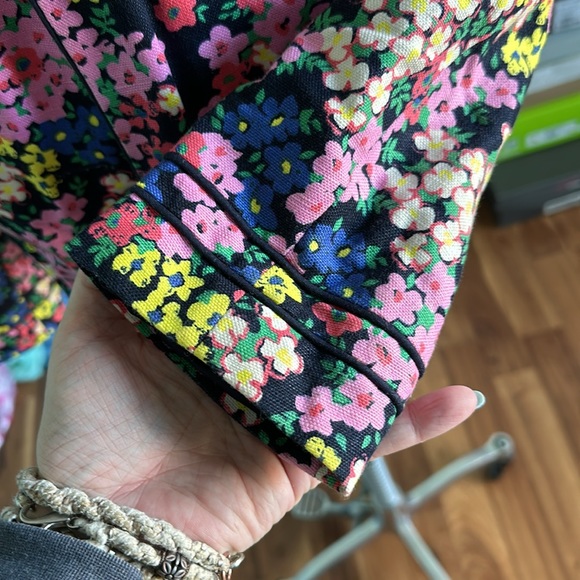 Boden Colorful Floral Blazer Size 10 - Picture 3 of 6
